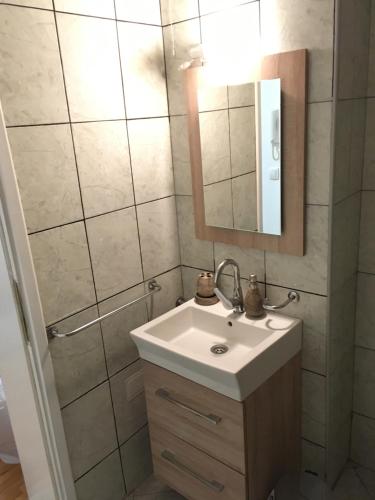 Koupelna v ubytování Apartman Iva