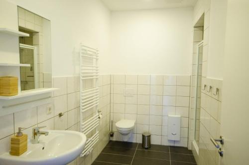 Koupelna v ubytování Ferienwohnung 1 Wildgans