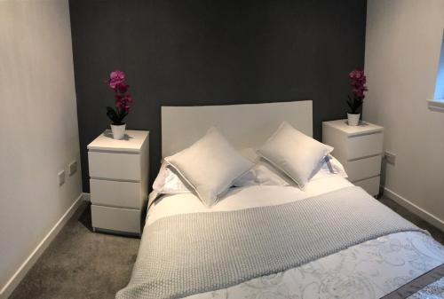 Postel nebo postele na pokoji v ubytování Matysiak Apartment