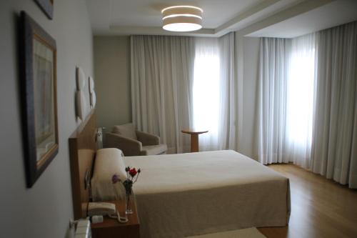 Katil atau katil-katil dalam bilik di Hotel - Restaurante Casa Rosita