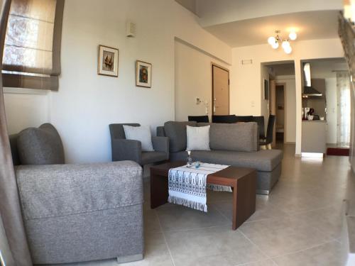 Χώρος καθιστικού στο Galini Villas
