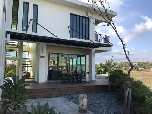 ระเบียงหรือลานระเบียงของ Beras Manor Kenting