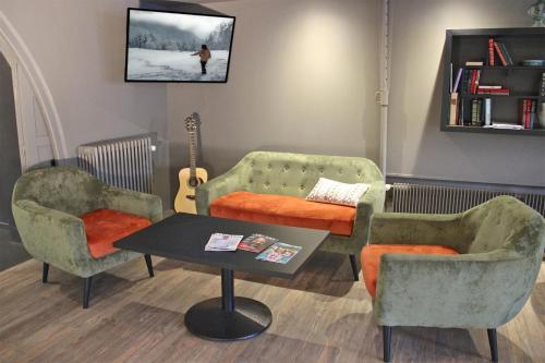 Hotel Thonon Centre Le Comte Rougeにあるシーティングエリア