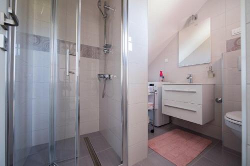 Koupelna v ubytování Apartment Sunce