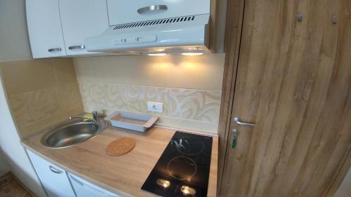 Cuisine ou kitchenette dans l'établissement Arena East Apartment