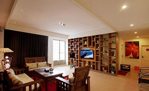 TV a/nebo společenská místnost v ubytování G.S. Holiday Home