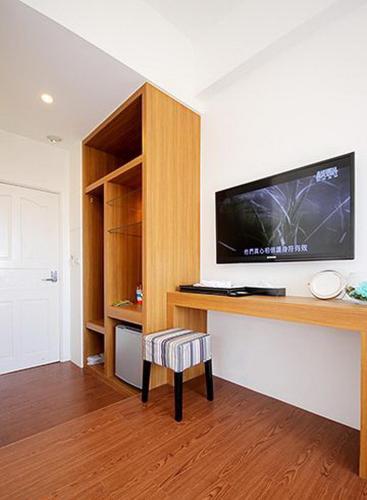 TV a/nebo společenská místnost v ubytování G.S. Holiday Home