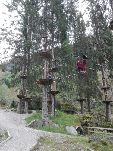 a group of people on a ride in a park at Rongahuset BnB in Evanger