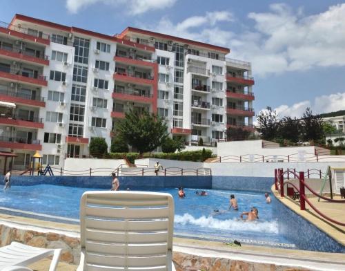 The swimming pool at or close to 2 bedroom Imperial apartment with panoramic sea views, Sveti Vlas