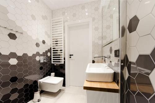 Kúpeľňa v ubytovaní Apartament Dębowy