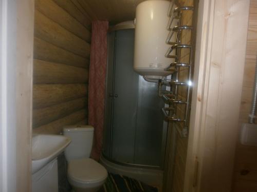 Salle de bains dans l'établissement Cottage Лісовий