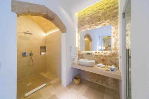 Koupelna v ubytování Castello di Ugento
