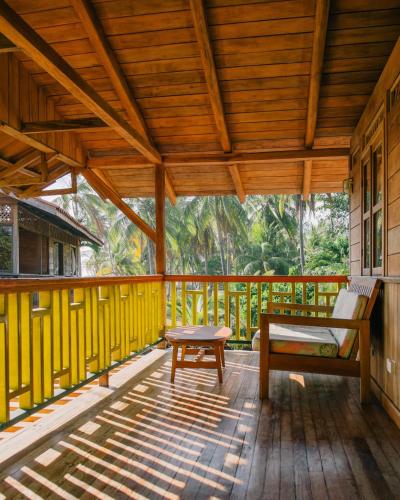 Balkón nebo terasa v ubytování Totobe Resort