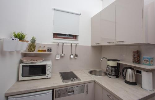 Dapur atau dapur kecil di Dub Apartments Zagreb - free parking