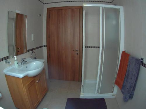 Kylpyhuone majoituspaikassa Doms Apartment