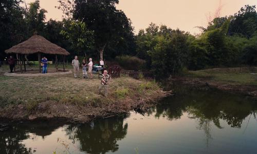 Landskap semula jadi dekat dengan resort