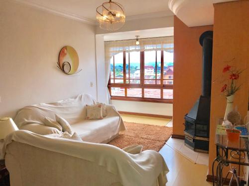 Posezení v ubytování Duplex Borges De Medeiros