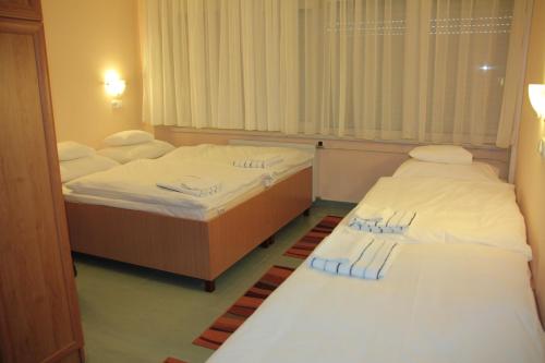 Voodi või voodid majutusasutuse Tisza Corner Hotel toas