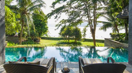 a view of the pool at the resort at Mandarin Oriental, Sanya in Sanya