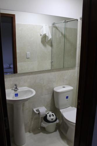 Koupelna v ubytování Ecohotel Campo Alegre Norcasia Caldas