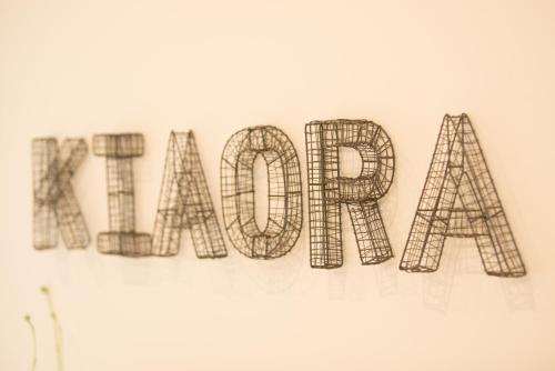 a drawing of the word idea on a wall at Stay Kerikeri in Kerikeri