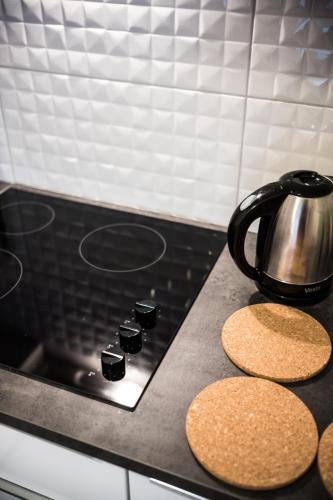 Η κουζίνα ή μικρή κουζίνα στο Apartamenty Opal