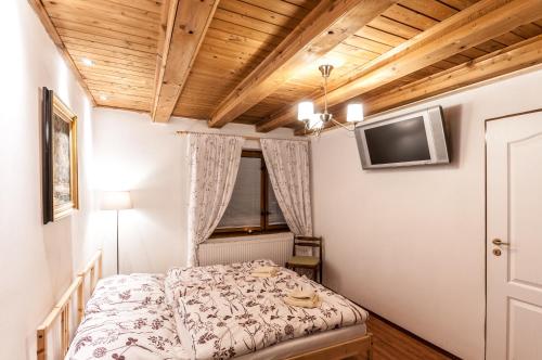 Cama o camas de una habitación en Chalupka