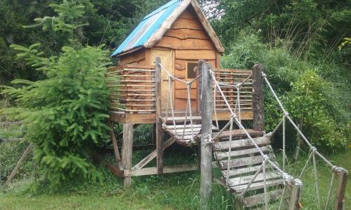 Jardín al aire libre en Departamentos en Alojamientos Techo Azul