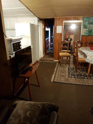 Kuchyň nebo kuchyňský kout v ubytování Cabañas Patricia Licanray