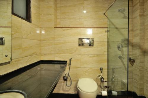 Koupelna v ubytování Hotel Shanti Villa