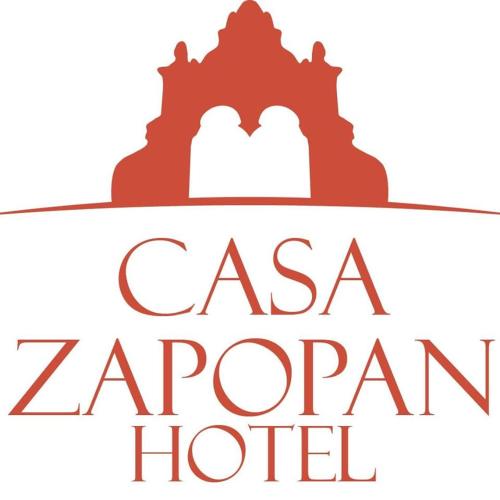 a logo for the casa zaporizhia hotel at Casa Zapopan Hotel in Guadalajara