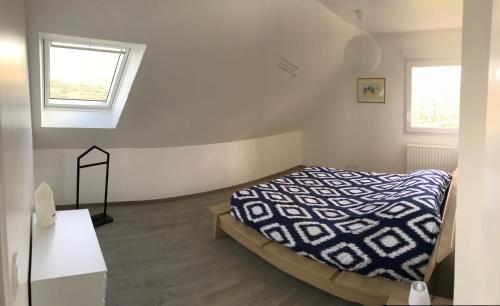 Krevet ili kreveti u jedinici u okviru objekta Maison entre terre et mer