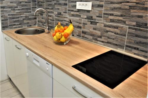 Dapur atau dapur kecil di Apartment Gacka