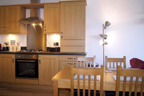 Dapur atau dapur kecil di Alishan Cornwall Holidays