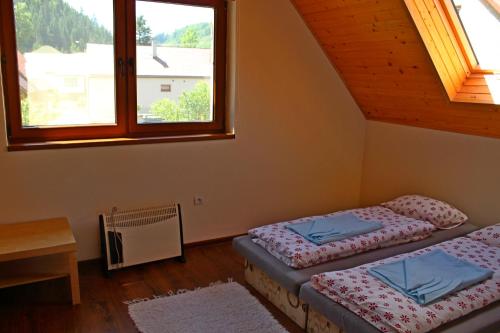 Postel nebo postele na pokoji v ubytování Rekreačný dom Pohoda