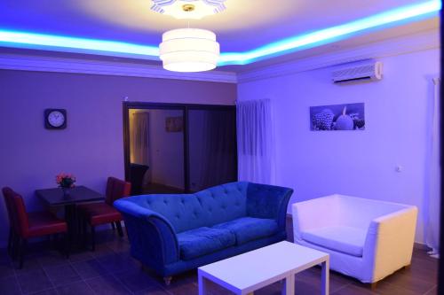 Χώρος καθιστικού στο Résidence Blue hôtel