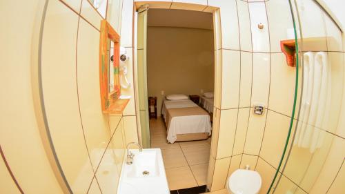 Vonios kambarys apgyvendinimo įstaigoje Hotel Winner