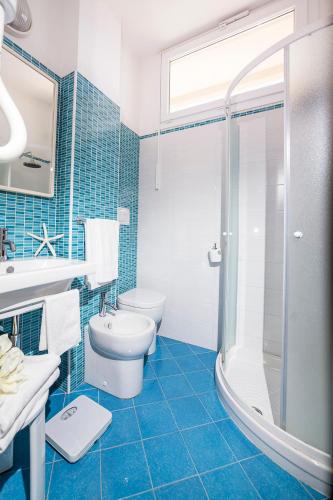 Koupelna v ubytování Hotel Bisanzio
