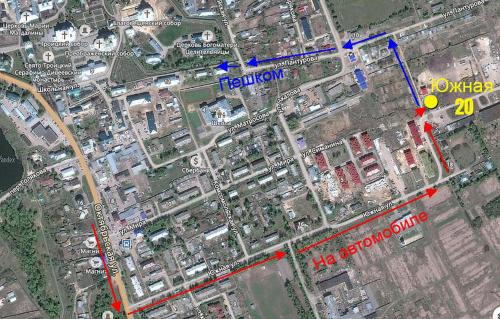 ジヴェエヴォにあるDiveevskoe podvorieの赤線都市図