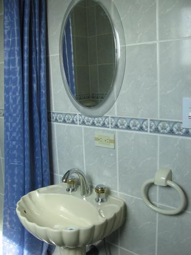 Koupelna v ubytování Hostal Cabañas Vistamar