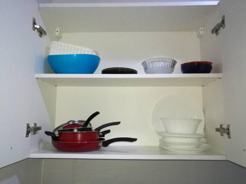 Dapur atau dapur kecil di Apartment Jardin Carthage