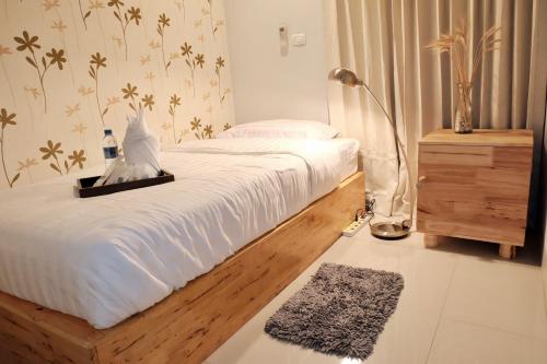 Postel nebo postele na pokoji v ubytování DewyHouse