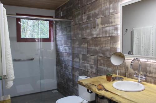 Kúpeľňa v ubytovaní Pousada dos Cataventos