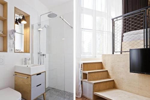 Koupelna v ubytování Cosy Design Apartment II