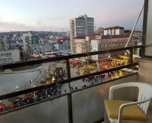 Γενική άποψη της πόλης Πρίστινα ή θέα της πόλης από  αυτό το διαμέρισμα