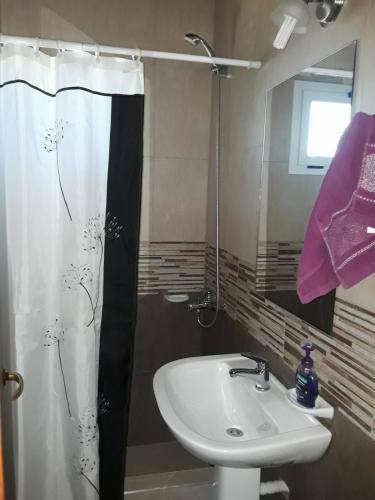 Koupelna v ubytování La Casita De Lunlunta