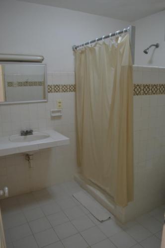 Koupelna v ubytování Hotel San Clemente
