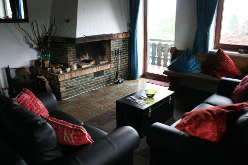 Ruang duduk di Gästehaus am Berg