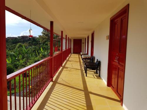 Balkón nebo terasa v ubytování Lodge Paraíso Verde