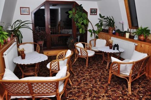 Χώρος καθιστικού στο Penzion Severák